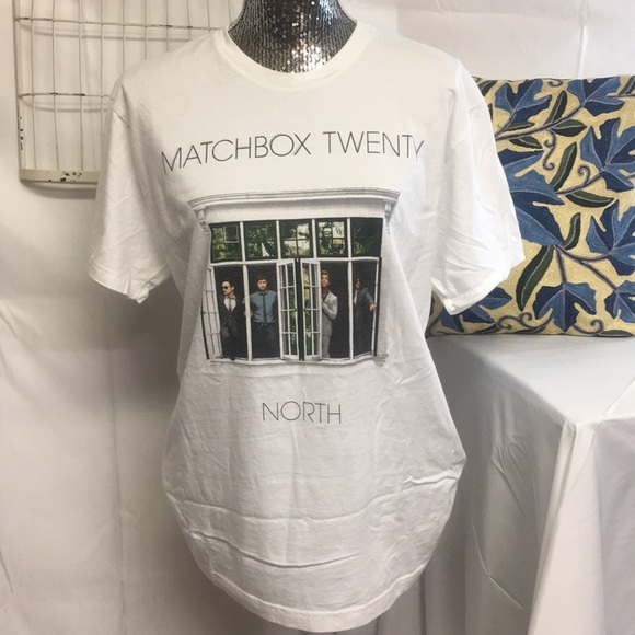 matchbox 20 Tops - Matchbox 20 concert t shirt North white large